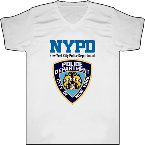 Camiseta Policia Nueva York Nypd Bca Tienda Urbanoz