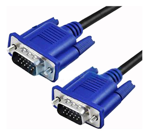 Cable Vga 5 Mts. M/m Conector Azul. Boleta/factura