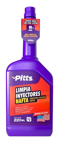 Limpia Inyectores Nafta Pitts Inyector Cleaner 220ml