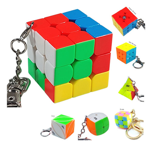Cubo Rubik Llavero Varias Formas Y Medidas - Ver Variantes