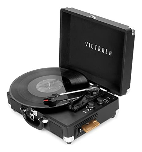 Victrola Vsc-500btc-blk Reproductor De Discos De Maleta De V
