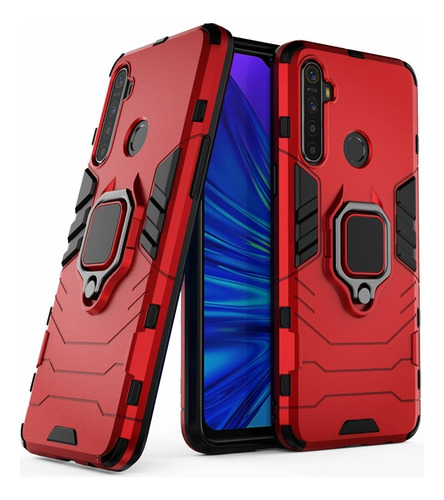 Estuches Anillo Para Realme 6i / C3 Rojo