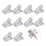 10 Pinza Clip Para Molde Uñas Dual System