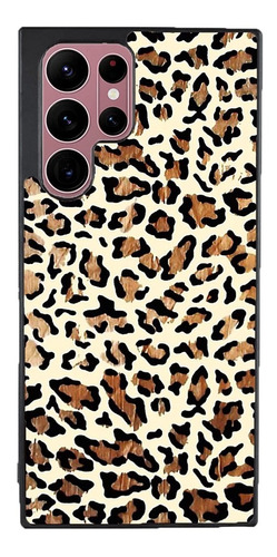 Funda Para Galaxy Animal Print Jaguar Chita Beige Cafe