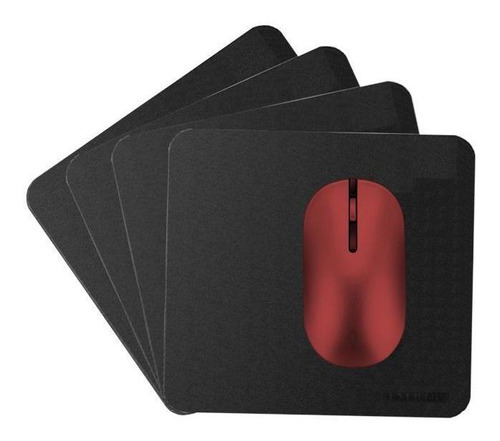 Kit 5 Mousepad Couro 5 Pçs 20x20+ Porta Copos