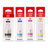 Pack 4 Tintas Canon Gi-11 Originales Pixma G2160 G3160