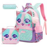 Mochilas Infantiles Para Niñas, Mochila Escolar, Lonchera, G