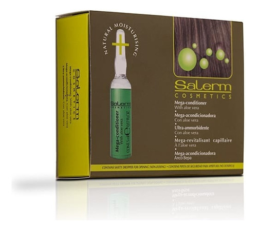 Salerm Ampollas Mega Acondicionadora Con Aloe Vera 12 X 5ml