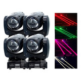 4 Moving Beam Rgbw Head 100w 7gobo + Color + Open