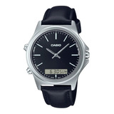 Reloj Casio Mtp-vc01l-1eudf Análogo Hombre Color De La Correa Negro