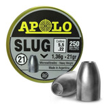 Balines Apolo Slug 5.5 X250 Aire Comprimido 21 Grains