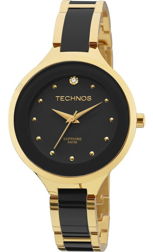 Relógio Technos Feminino Elegance Dourado Ceramic 2035lyw/4p