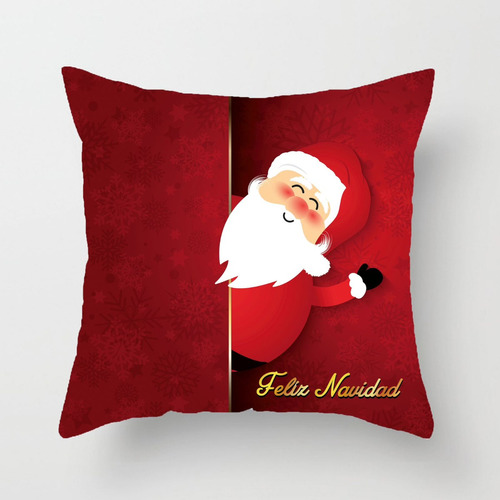 Funda De Cojìn Muñeco Pascuero,decoración Navideña,año Nuevo