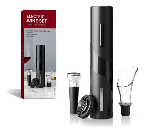 Kit Abridor De Vinho Automático Pilha Aa