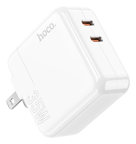 Cargador Usb Tipo C De 35w Hoco C110 Android Mac Book Air Color Blanco