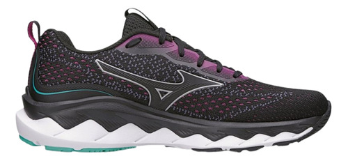 Tênis Mizuno Wave Way 3 Feminino Preto E Rosa Promoção Pix