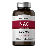 Suplemento Nac De Piping Rock | N-acetil Cisteína | 600 Mg 