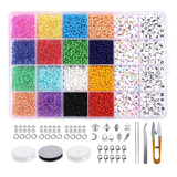 7226pcs Glass Beads, Small Beads, Assorted Kit,