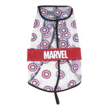 Piloto Lluvia Impermeable Ajustable Perro Marvel Medium