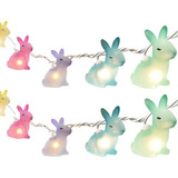 Luces Conejo Multicolores Para Pascua