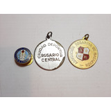 Antigua Medalla Rosario Central Pin Lote X 3 Ro 975