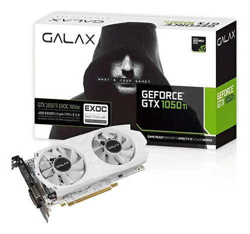 Placa De Vídeo Galax Nvidia Geforce Gtx 1050 Ti Exoc White 