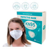 Cubre Bocas Kn95 Mascarilla Kn95 Proteccion Tapabocas 50pzs Color Blanco