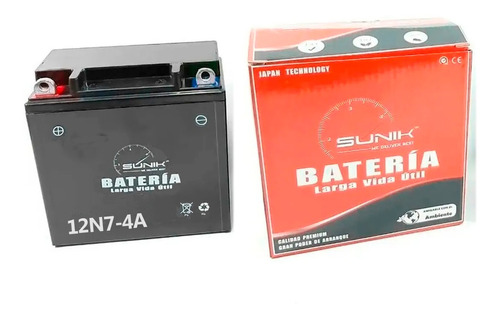 Bateria Sunik Gel 12n7-4a Suzuki En Gn 125 / Hj  125 - Fas!
