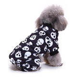 Halloween Perro Traje De Calavera Halloween Camisetas Ropa