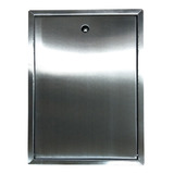 Tapa Puerta Llave De Paso 20x30 Acero Inoxidable C Cerradura