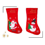 Botas Meia Enfeite Natal Porta Decoração 37x22cm