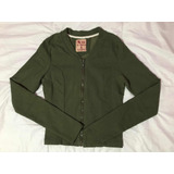 Campera De Gabardina Verde Militar