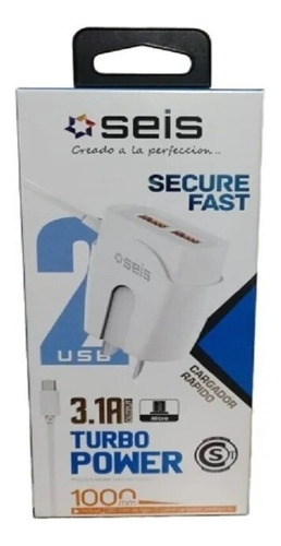 Cargador Seis Usb 2 Puertos Turbo Carga Rapida Celular