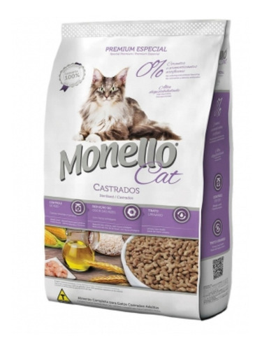 Monello Cat Castrados * 3 Unidades De 1 Kg