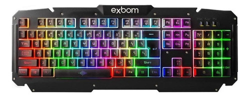 Teclado Gamer Rgb Usb Semi-mecânico Acabamento Metal G200