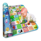 Tapete Colchoneta Para Bebes 200x180 Cm Doble Faz Gateo