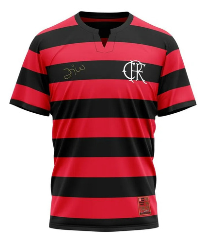 Camiseta Masculina Flamengo Flatri Zico Retrô Gola V 78/79