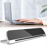 Suporte Aluminio Dobrável Vertical Portatil Compacto Slim Para Notebook Luuk Young Ph40 Prateado
