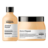 Kit L´oréal Absolut Repair Shampoo 300ml + Máscara 500g