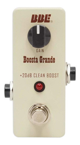Pedal Para Guitarra Clean Boost Boost A Grande Bbe. Color Blanco