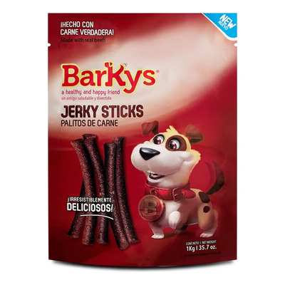 Palitos De Carne Premios Para Perro Barkys® Jerky Sticks 1kg | Envío gratis