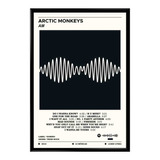 Quadro Decorativo Arctic Monkeys Spotify Fundo Claro