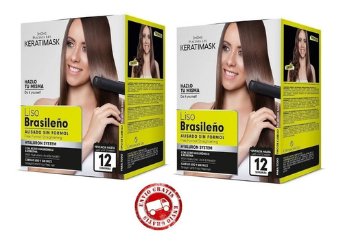 Kit Keratina Keratimask Liso Brasileño - mL a $180