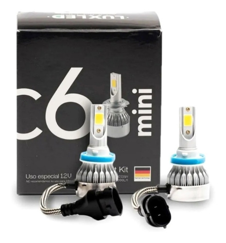 Kit Lámparas Cree Led H11 C6 40000 Lúmenes Alta Gama