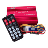 Amplificador 2 Canales Mini 800w Pmpo Usb Y Sd Dxr 010-102 Color Rojo