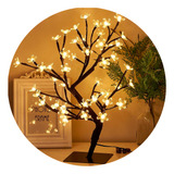 Arbol Navidad Luminoso Bonsai 48 Luces Led Lampara Deco