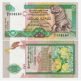 Grr-billete De Sri Lanka 10 Rupees 1991 - Chinze Dragon