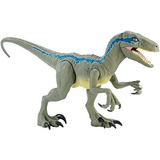Jurasico Mundo Super Colosal Velociraptor Azul