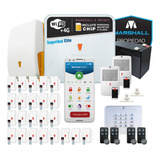 Kit Alarma Marshall 4 4g Wifi Infinit Gprs Chip Teclado Inal