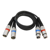 Cable De Conexion De Audio 2 Xlr Macho A 2 Xlr Hembra | 0...